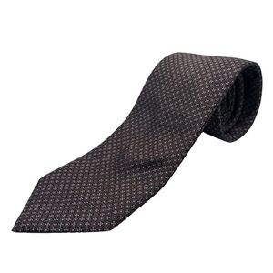 Canali Silk Tie, Navy & Brown, Made in Italy, Like New